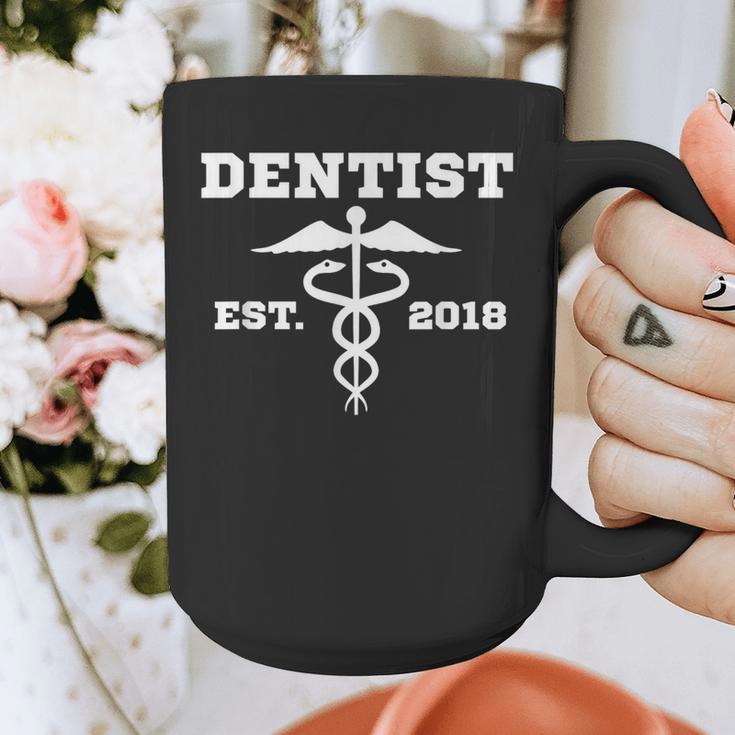 Dentist Dr GraduationShirt Student Dentist Est 2018 Graphic Print Coffee Mug