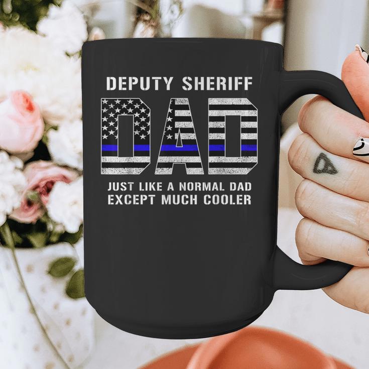 Deputy Sheriff Dad Much Cooler Fathers Day Thin Blue Line Graphic Print Coffee Mug Deputy Sheriff Dad Much Cooler Fathers Day Thin Blue Line Graphic Print Coffee Mug