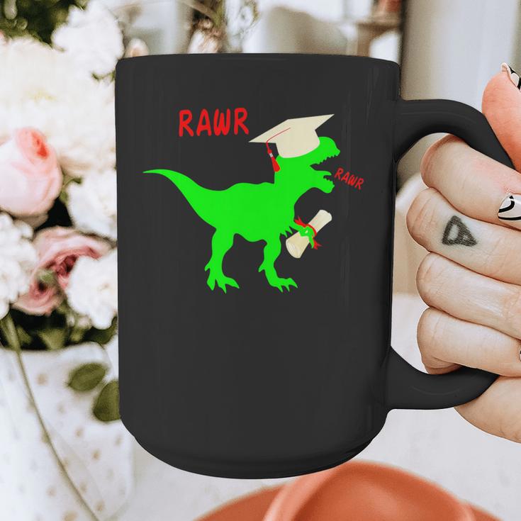 Dinosaur Rawr Diploma Grad Graduate Graduation Graphic Print Coffee Mug