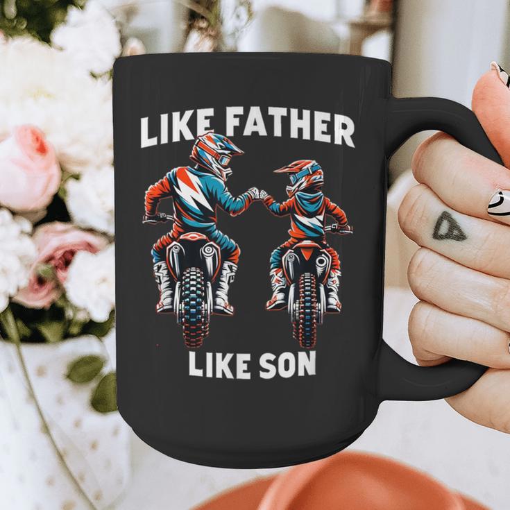 Dirt Bike Family Father Son Motocross Off-Road MX Dad Boys Graphic Print Coffee Mug
