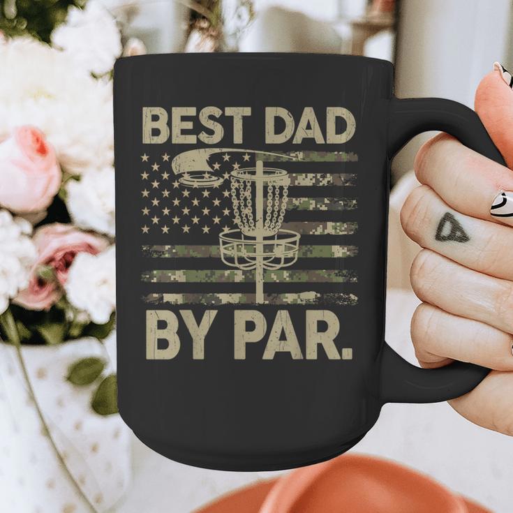 Disc Golf Frisbee Best Dad Par Camo US Flag Golfer Graphic Print Coffee Mug