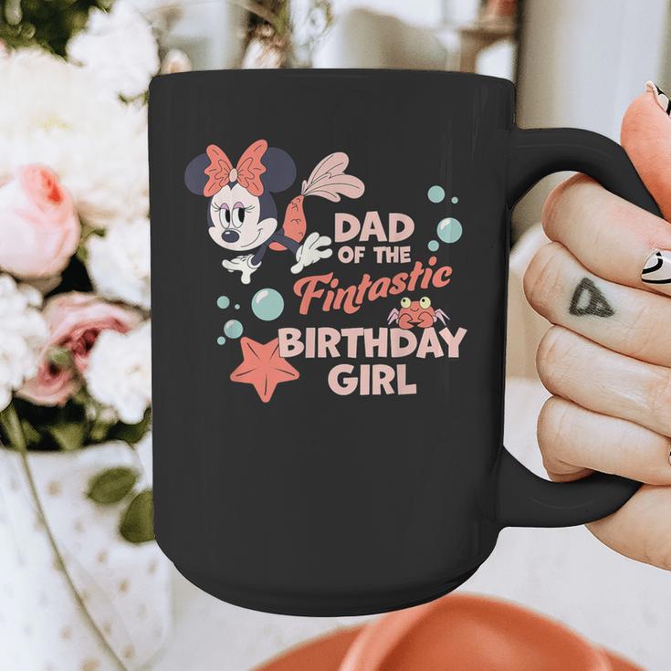 Disney Minnie Mouse Mermaid Dad Of The Birthday Girl Graphic Print Coffee Mug