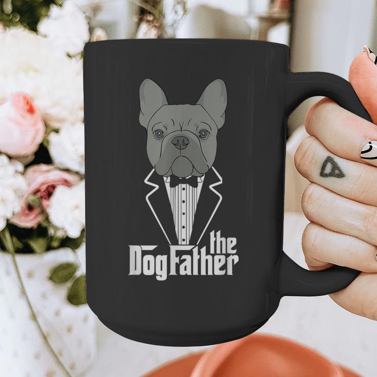 The Dogfather French Bulldog Dad Frenchie Papa T-Shirt Small Graphic Print Coffee Mug