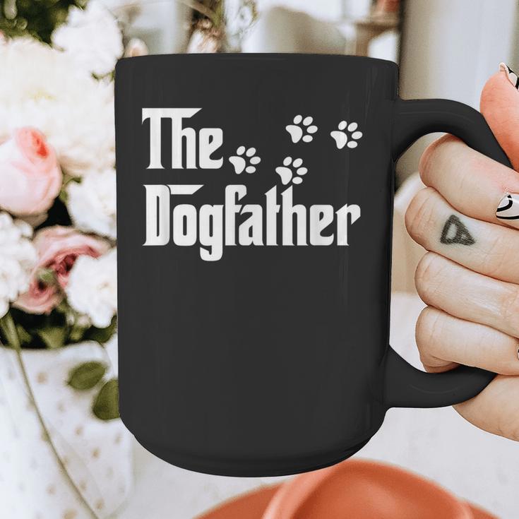 The DogfatherShirt Dad Dog Lover Graphic Print Coffee Mug