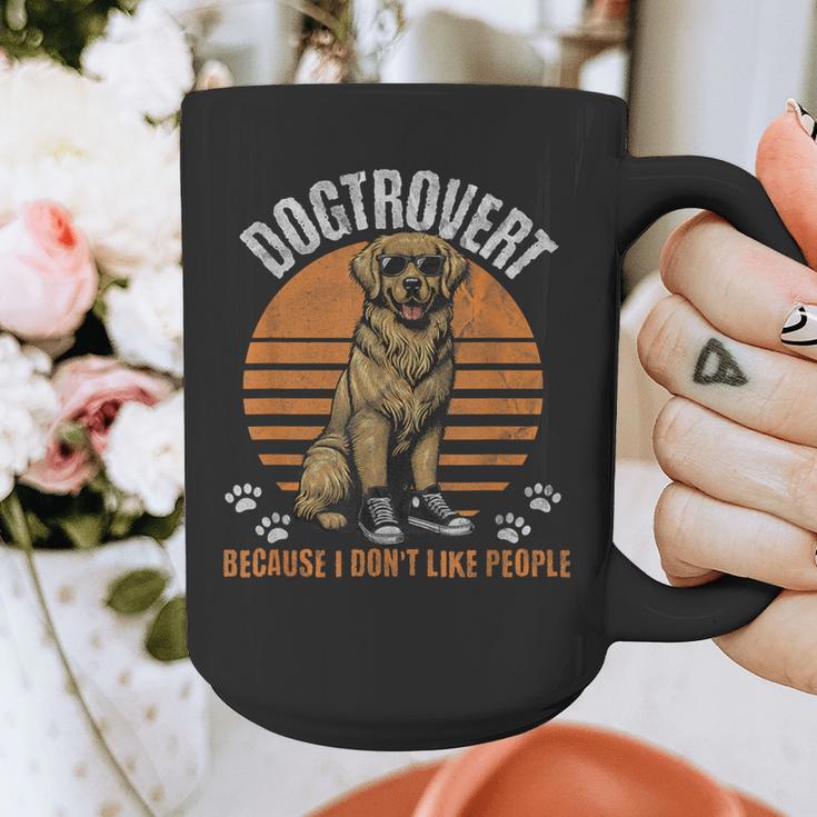 Dogtrovert Definition For Introvert Dog Lovers Graphic Print Coffee Mug