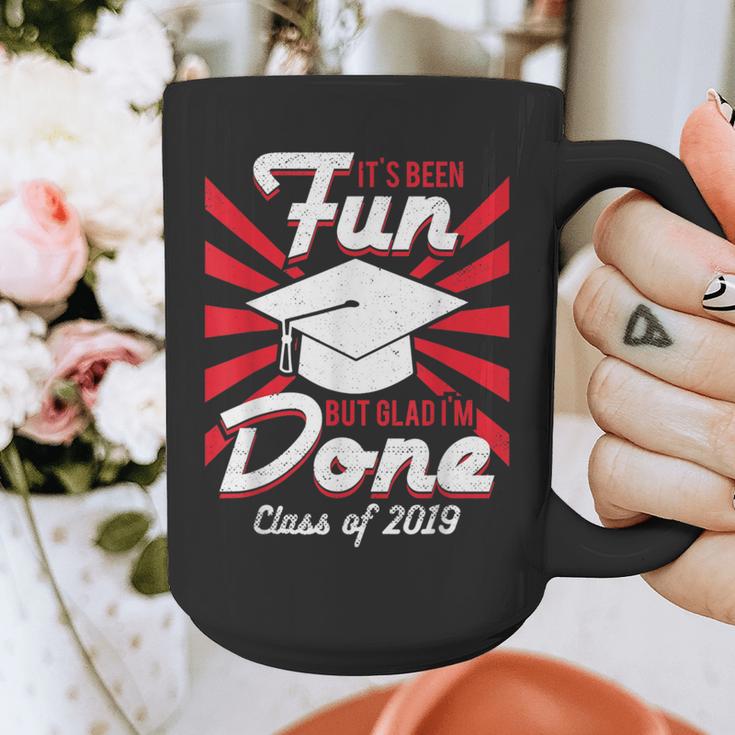 Im Done Graduating Class Of 2019 School GraduationShirt Graphic Print Coffee Mug