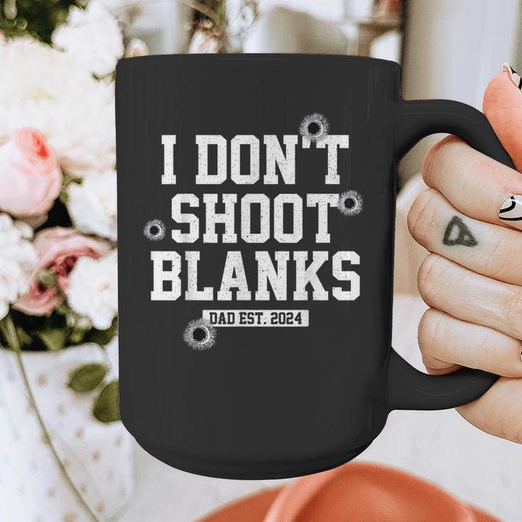 I Don't Shoot Blanks Dad Promoted To Daddy 2024 Father's Day Graphic Print Coffee Mug I Don't Shoot Blanks Dad Promoted To Daddy 2024 Father's Day Graphic Print Coffee Mug