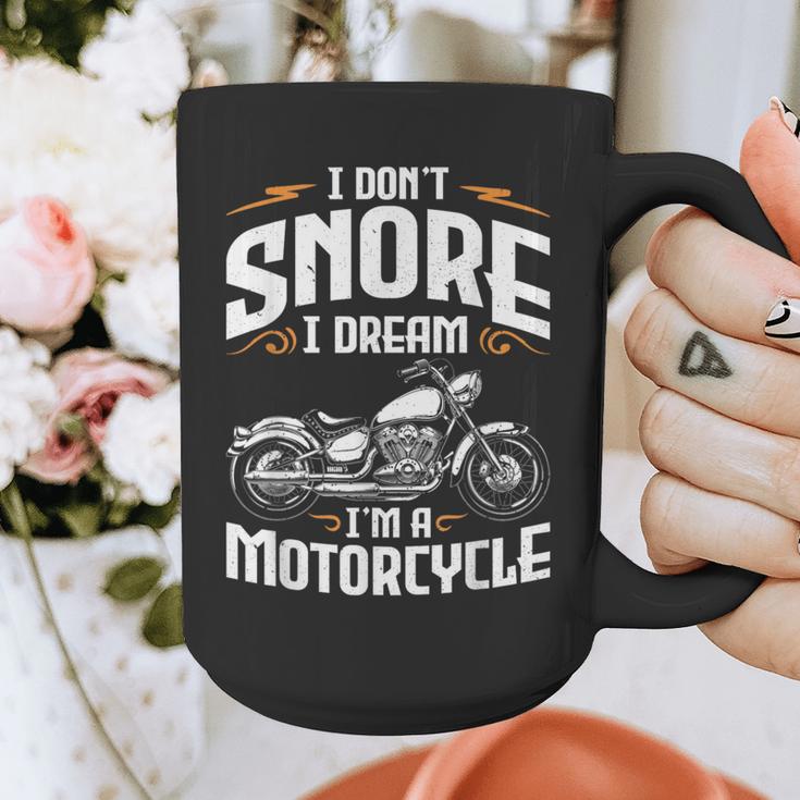 I Don't Snore I Dream I'm A Motorcycle Biker Dad Graphic Print Coffee Mug