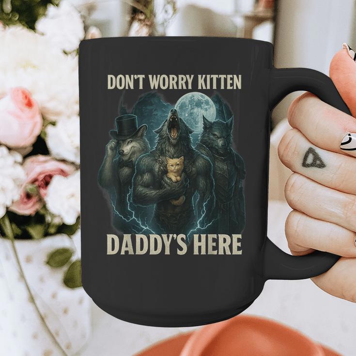 Don't Worry Kitten Daddy's Here Graphic Print Coffee Mug