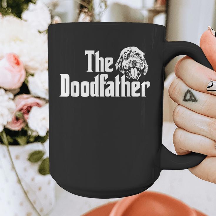 The Doodlefather Golden Doodle Dad Dog Goldendoodle Graphic Print Coffee Mug