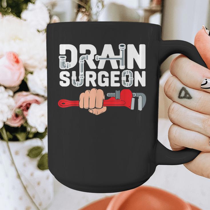 Drain Surgeon Plumber Job Professional Dad Men Graphic Print Coffee Mug