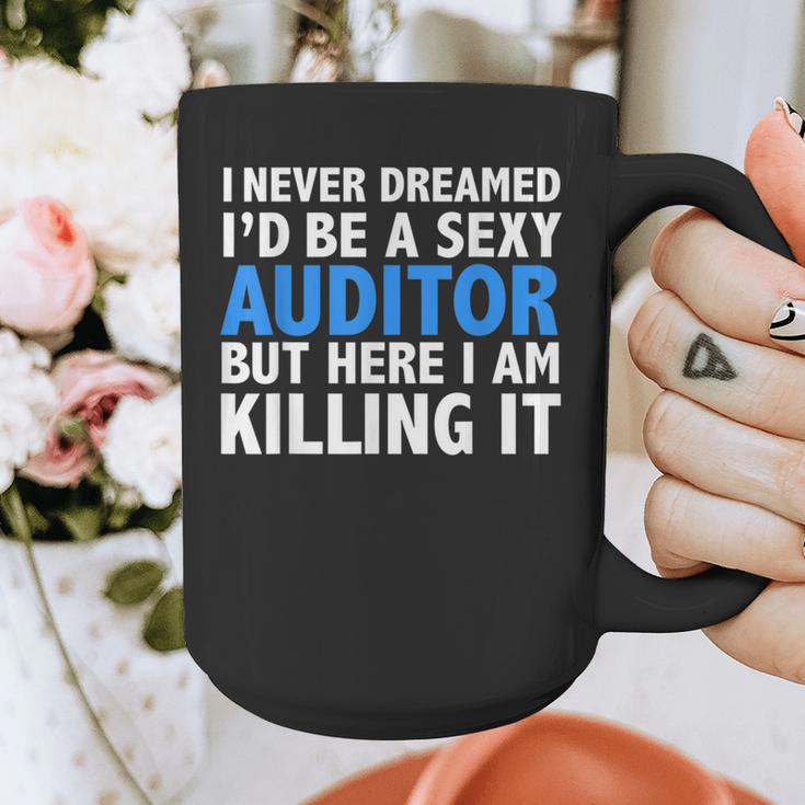 Never Dreamed I'd Be a Sexy Auditor Graduation Graphic Print Coffee Mug