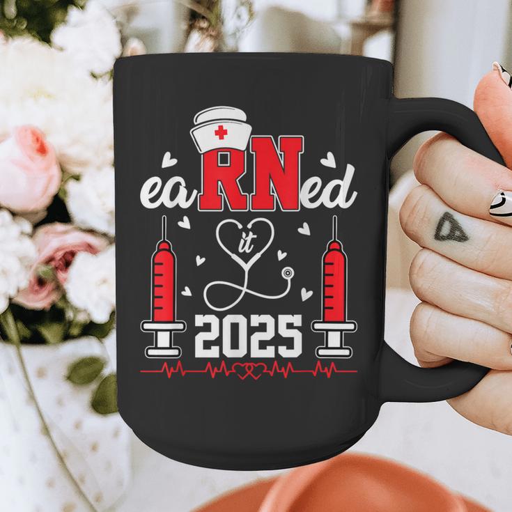Earned It 2025 For Nurse Graduation Or RN LPN Class Of 2025 Graphic Print Coffee Mug