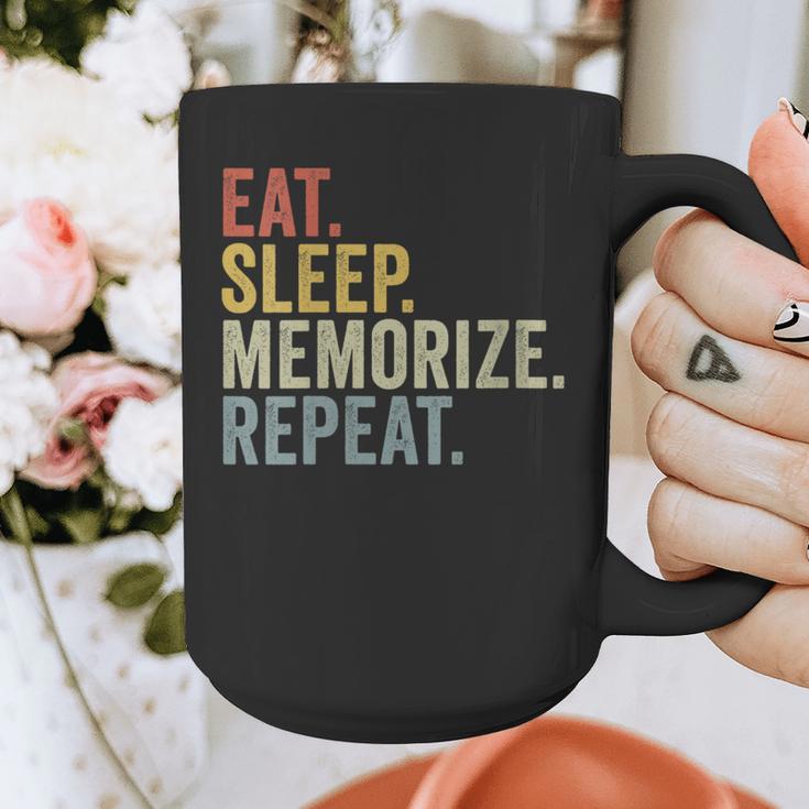Eat Sleep Memorize Repeat Memory Graphic Print Coffee Mug Eat Sleep Memorize Repeat Memory Graphic Print Coffee Mug