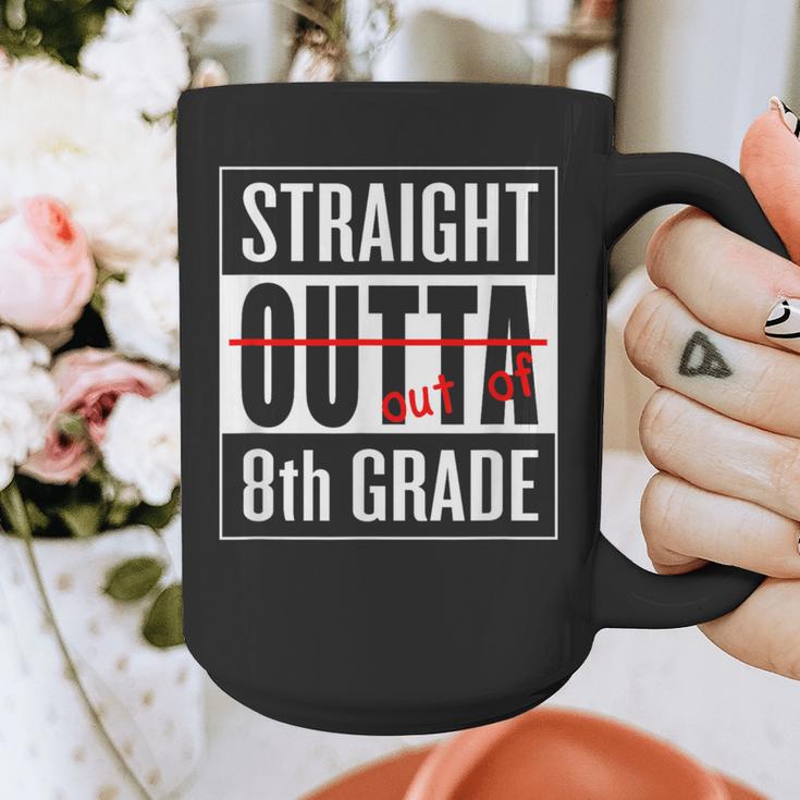 Eighth Grade Graduation Shirt Straight Outta 8th Grade Graphic Print Coffee Mug