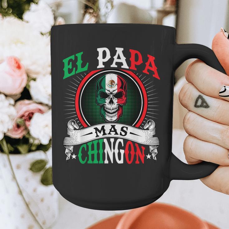 El Papa Mas Chingon Mexican Dad Husband Regalo Flag Graphic Print Coffee Mug