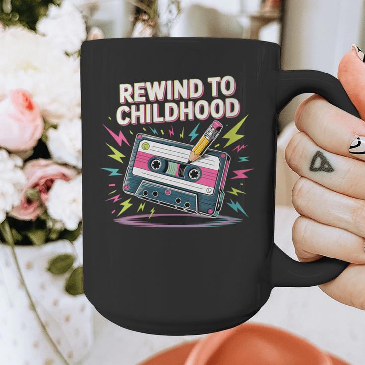 Elder Millennials Embracing 90s Rewind Nostalgia Vibes Graphic Print Coffee Mug