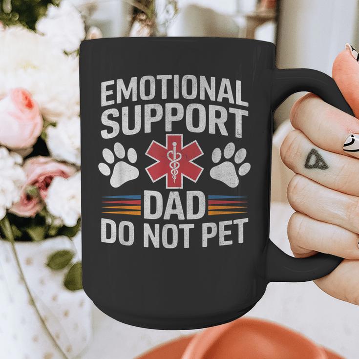 Emotional Support Dad Do Not Pet Caring Father's Day Graphic Print Coffee Mug