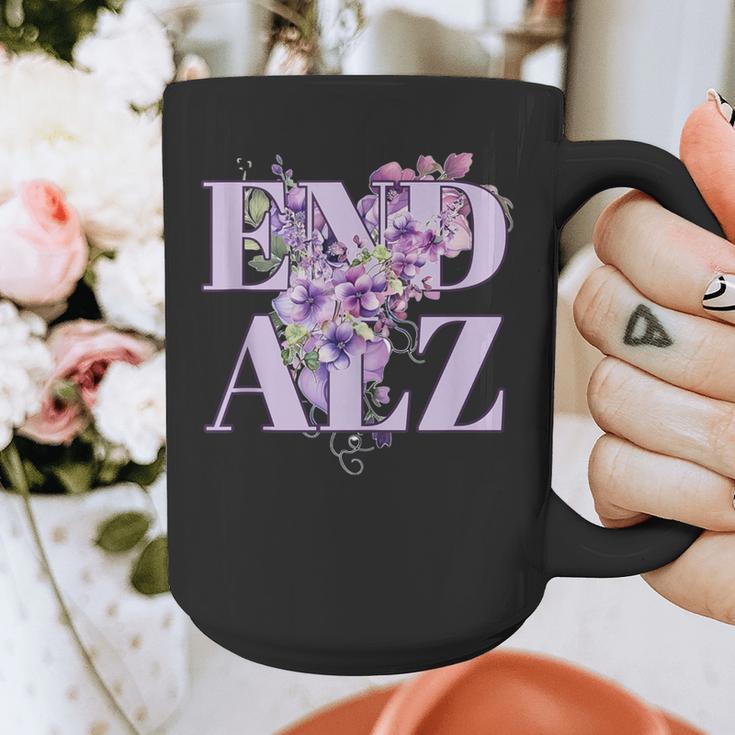 End ALZ Floral Dementia Memory Loss Alzheimer Awareness Graphic Print Coffee Mug End ALZ Floral Dementia Memory Loss Alzheimer Awareness Graphic Print Coffee Mug