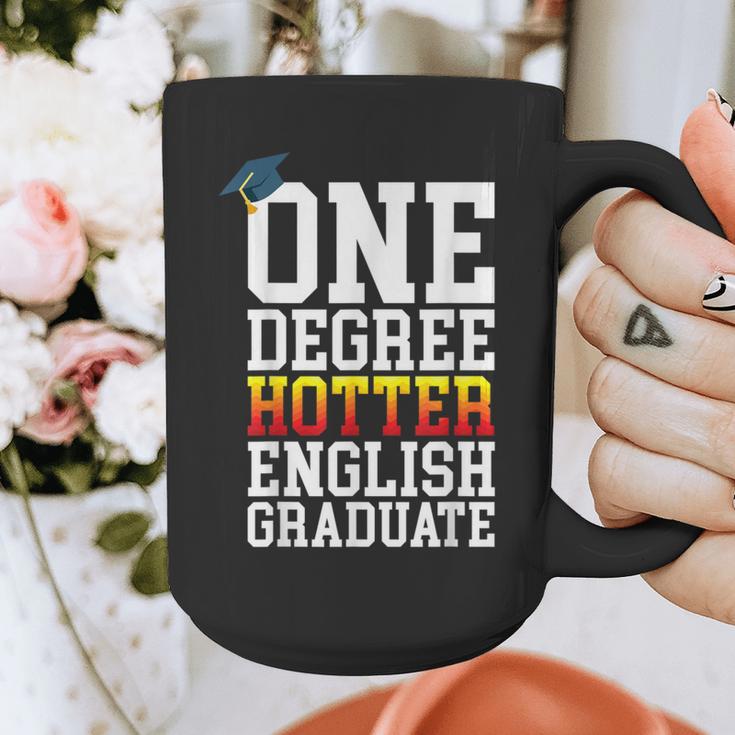 English Major Shirt Now Hotter By One Degree Graduation Graphic Print Coffee Mug