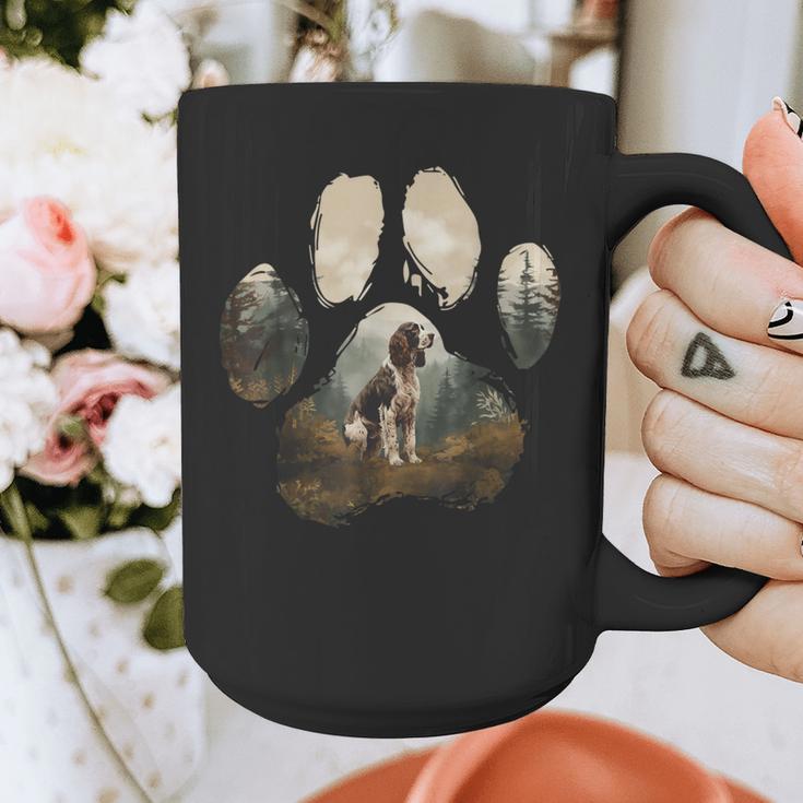 English Springer Spaniel Mountain Paw Dog Mom Dad Graphic Print Coffee Mug
