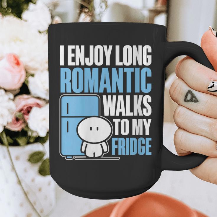 I Enjoy Long Romantic Walks To My Fridge Introvert Graphic Print Coffee Mug I Enjoy Long Romantic Walks To My Fridge Introvert Graphic Print Coffee Mug