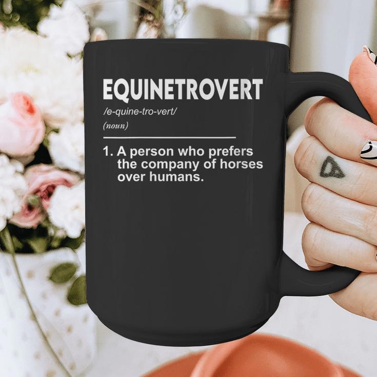 Equinetrovert Definition Equestrian Introvert Horse Lover Graphic Print Coffee Mug