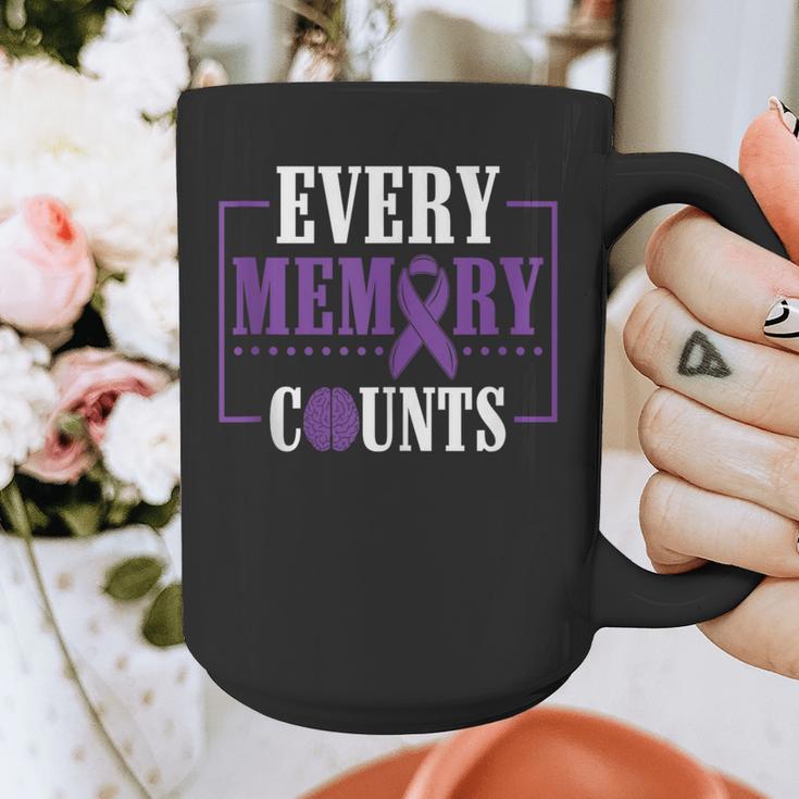 Every Memory Counts Alzheimer's Awareness Dementia Graphic Print Coffee Mug