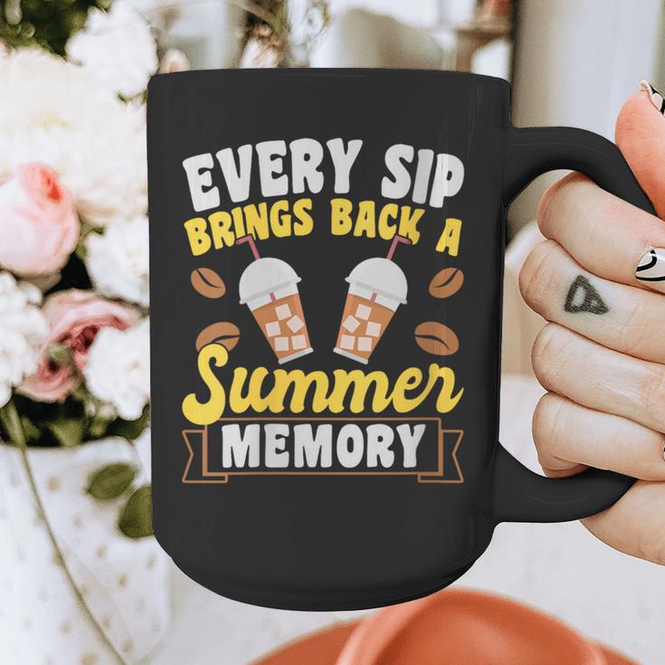 Every Sip Brings Back A Summer Memory Iced Coffee Graphic Print Coffee Mug Every Sip Brings Back A Summer Memory Iced Coffee Graphic Print Coffee Mug