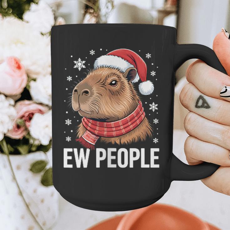 Ew People Capybara Christmas Introvert Holiday Humor Graphic Print Coffee Mug Ew People Capybara Christmas Introvert Holiday Humor Graphic Print Coffee Mug