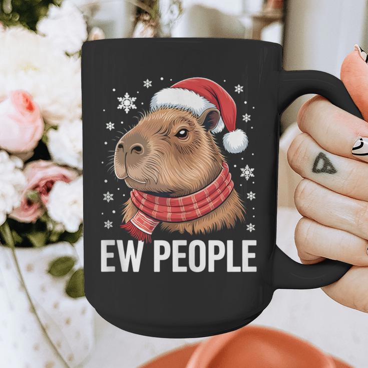 Ew People Capybara Christmas Introvert Holiday Humor Graphic Print Coffee Mug Ew People Capybara Christmas Introvert Holiday Humor Graphic Print Coffee Mug