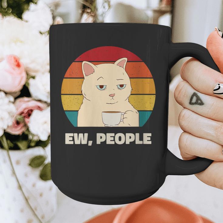 Ew People Introvert Cat Lover Crazy Colorful Cat Lady Graphic Print Coffee Mug Ew People Introvert Cat Lover Crazy Colorful Cat Lady Graphic Print Coffee Mug