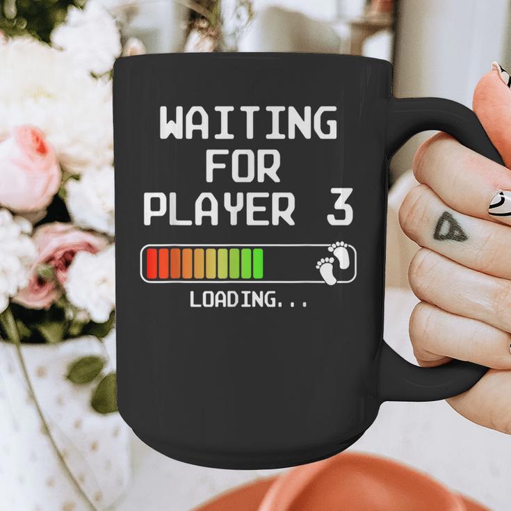 Expectant Dad To Be Gamer Pregnancy Announcement Player 3 Graphic Print Coffee Mug