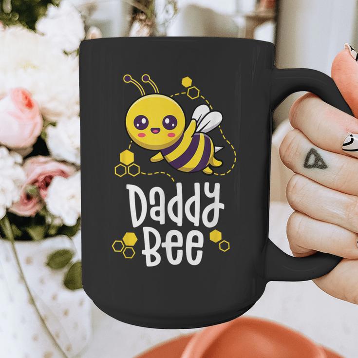 Family Bee Shirts Dad Daddy First Bee Day Outfit Birthday Graphic Print Coffee Mug