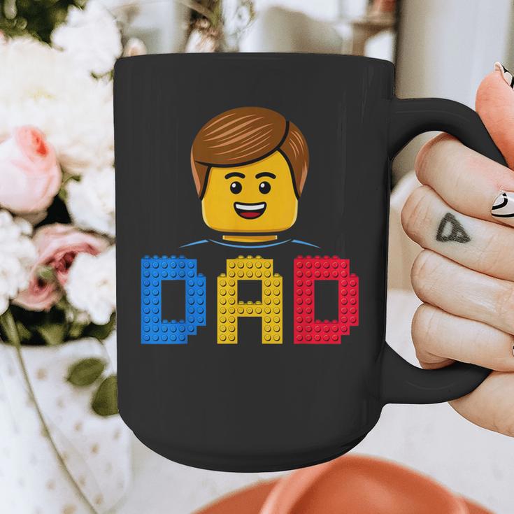 Family Dad Master Builder Building Bricks Blocks Fathers Day Graphic Print Coffee Mug