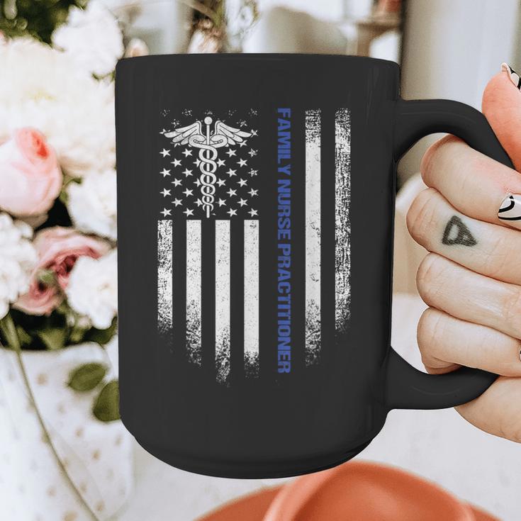 Family Nurse Practitioner Flag FNP Nursing Graduation Graphic Print Coffee Mug