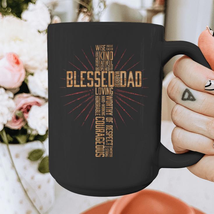 Father's Day Dad Husband Blessed Dad Christian Graphic Print Coffee Mug
