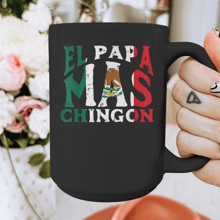 Fathers Day El Papa Mas Chingon Mexican Dad Spanish Graphic Print Coffee Mug