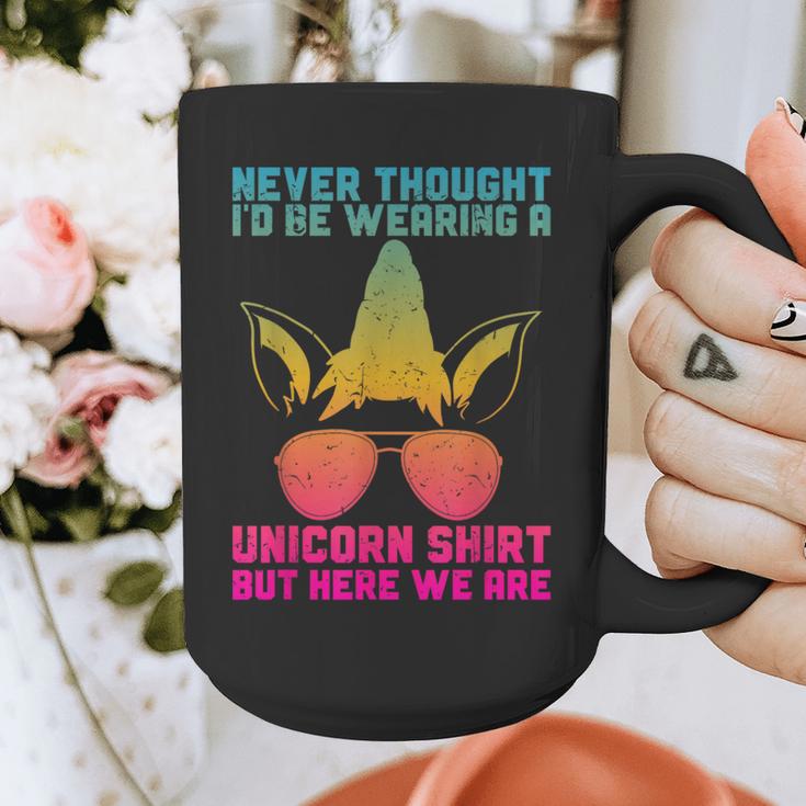 Fathers Day I Wear A Unicorn Shirt Dadacorn Graphic Print Coffee Mug