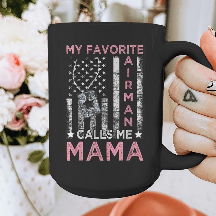 My Favorite Airman Calls Me Mama Airman Graduation Mom Graphic Print Coffee Mug