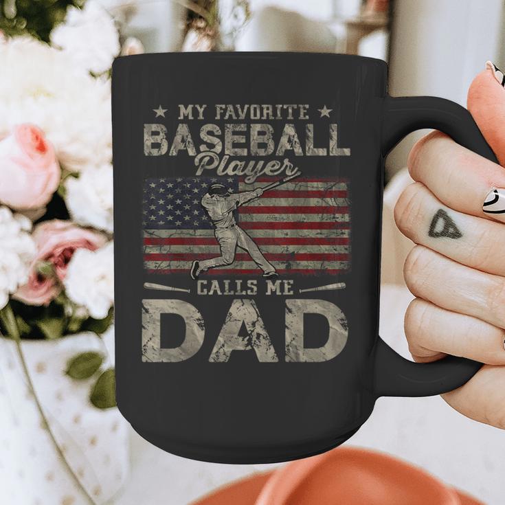 My Favorite Baseball Player Calls Me Dad Father's Day Graphic Print Coffee Mug My Favorite Baseball Player Calls Me Dad Father's Day Graphic Print Coffee Mug