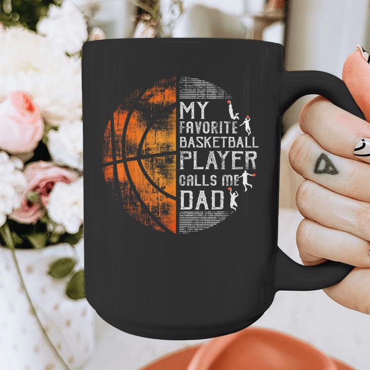 My Favorite Basketball Player Calls Me Dad Basketball Dad Graphic Print Coffee Mug