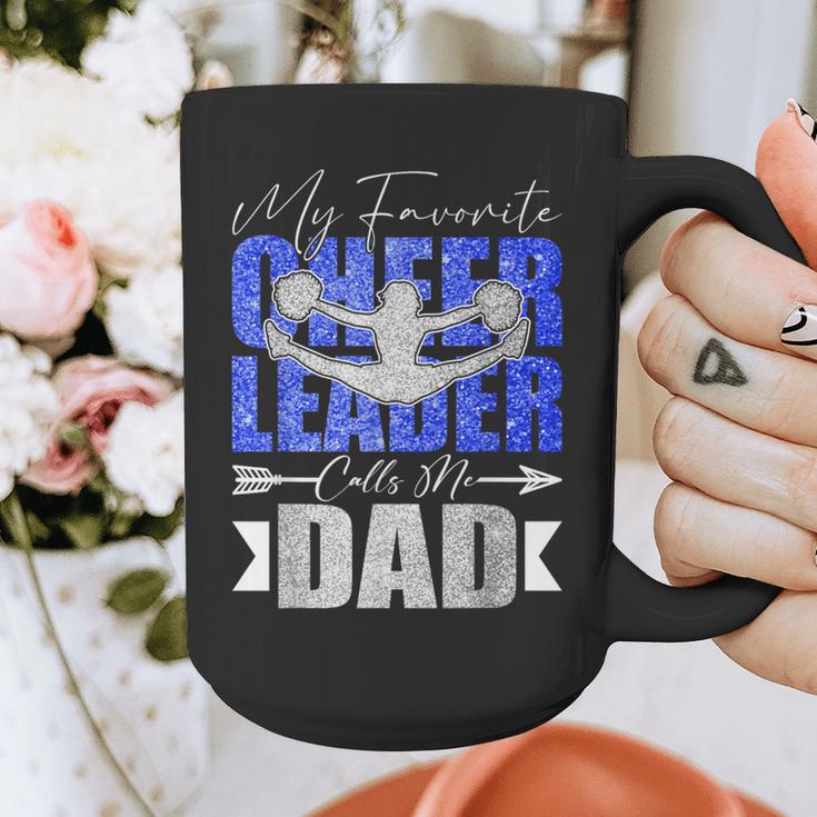 My Favorite Cheerleader Calls Me Dad Cheer Dad Fathers Day Graphic Print Coffee Mug