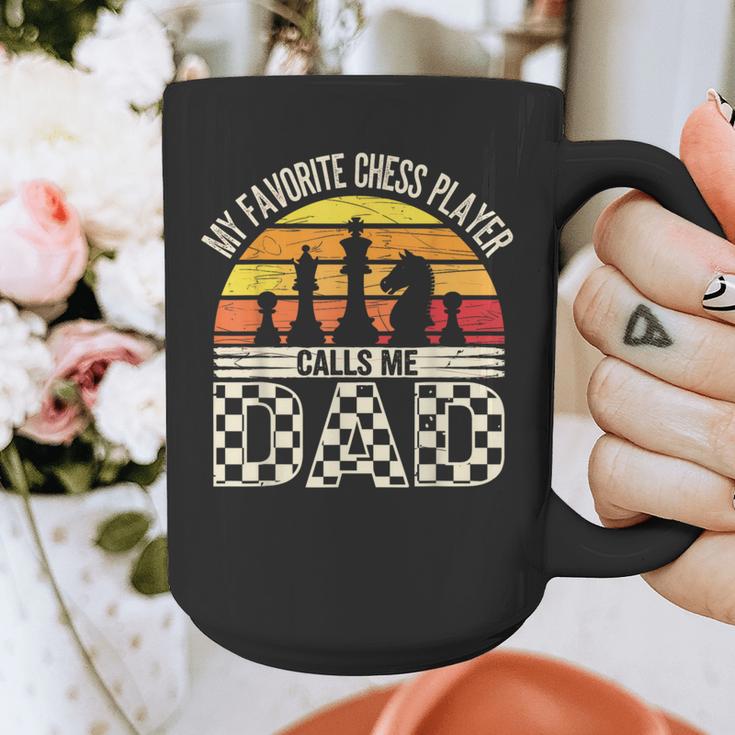 My Favorite Chess Player Calls Me Dad Chess Dad Chess Player Graphic Print Coffee Mug
