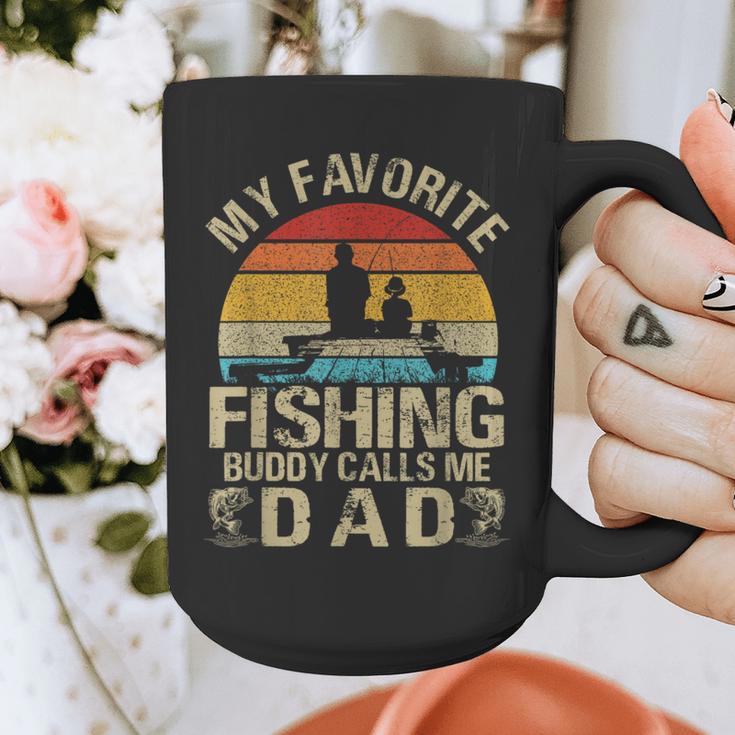 My Favorite Fishing Buddy Calls Me Dad Graphic Print Coffee Mug