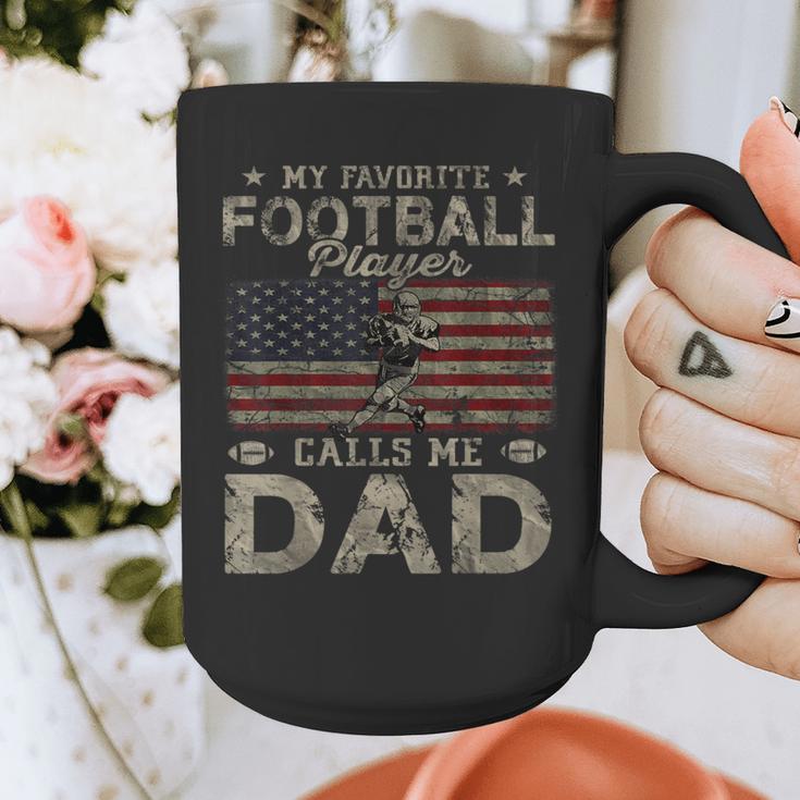 My Favorite Football Player Calls Me Dad Father's Day Graphic Print Coffee Mug