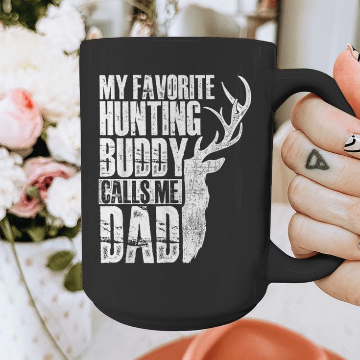 My Favorite Hunting Buddy Calls Me Dad Deer Animal Hunter Graphic Print Coffee Mug