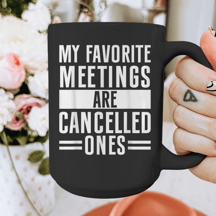 My Favorite Meetings Are Cancelled Ones Introvert Graphic Print Coffee Mug