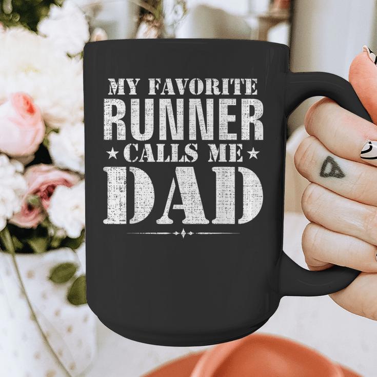 My Favorite Runner Calls Me Dad Father's Day Graphic Print Coffee Mug My Favorite Runner Calls Me Dad Father's Day Graphic Print Coffee Mug