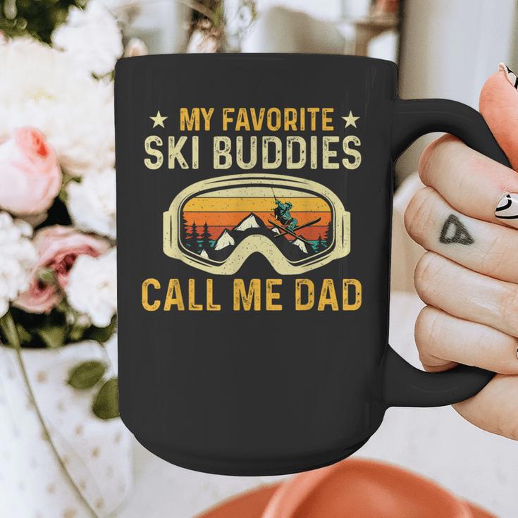 My Favorite Ski Buddies Call Me Dad Skier Skiing Lover Graphic Print Coffee Mug